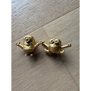 2019 McDonalds Happy Meal Toy MINIONS Rise Of Gru Gold Minion 2 Figure Lot